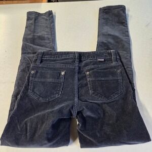 Patagonia Womens Organic Cotton Corduroy Pants Size 25 Dark Gray Slim Fit